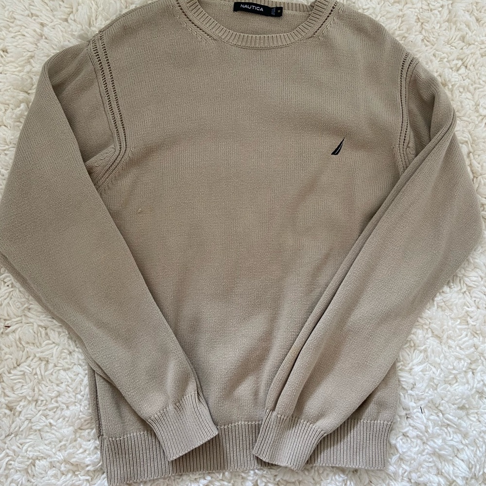 Light brown knitted sweater